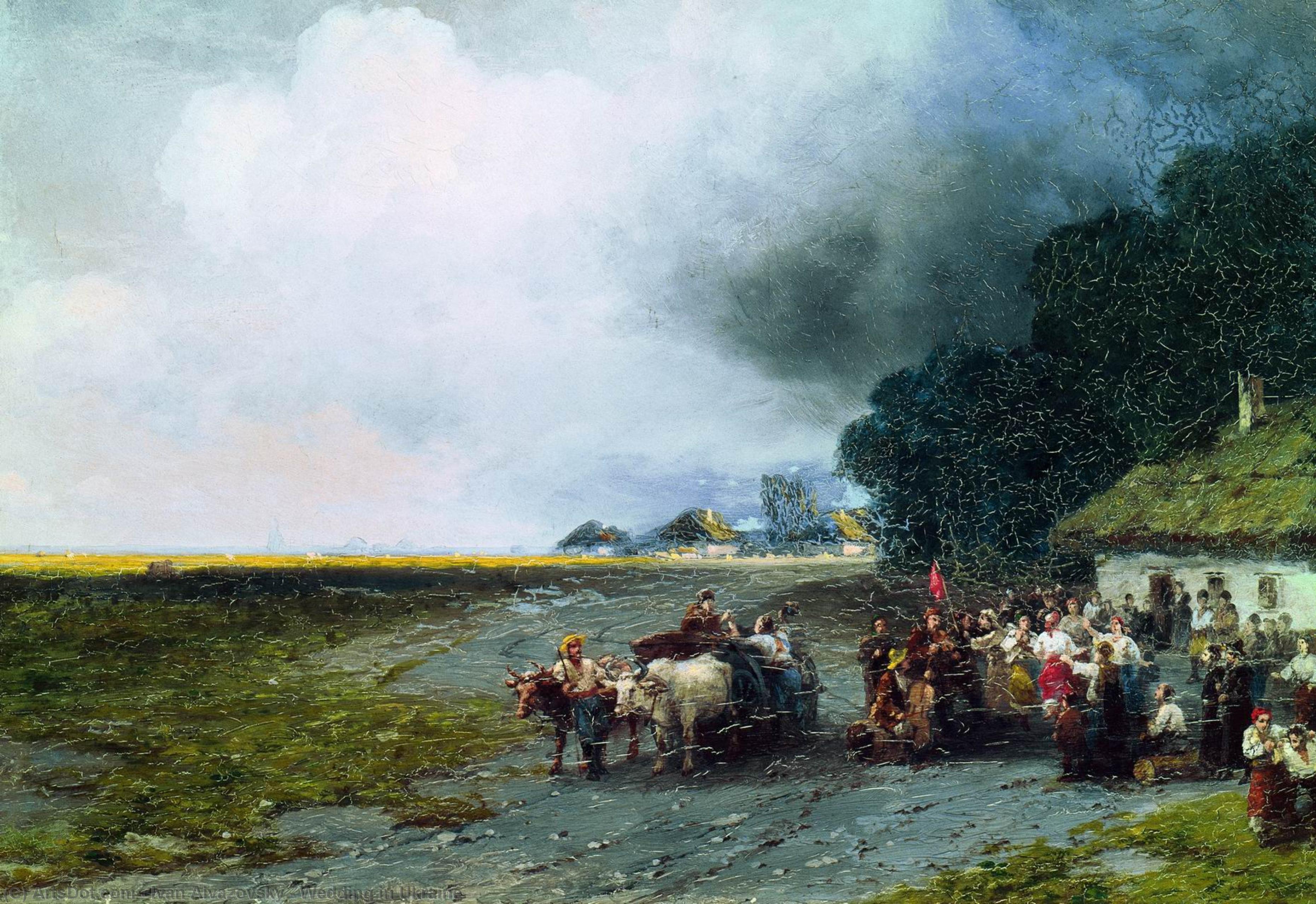 WikiOO.org - Encyclopedia of Fine Arts - Maalaus, taideteos Ivan Aivazovsky - Wedding in Ukraine