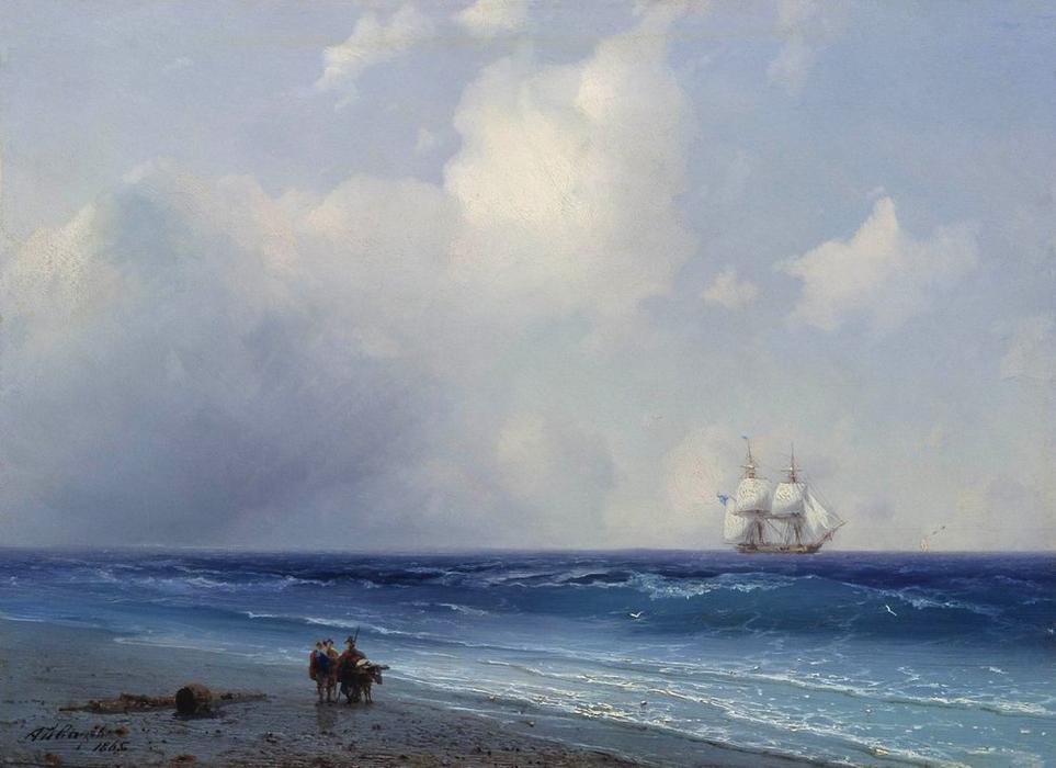Wikioo.org - The Encyclopedia of Fine Arts - Painting, Artwork by Ivan Aivazovsky - Sea view