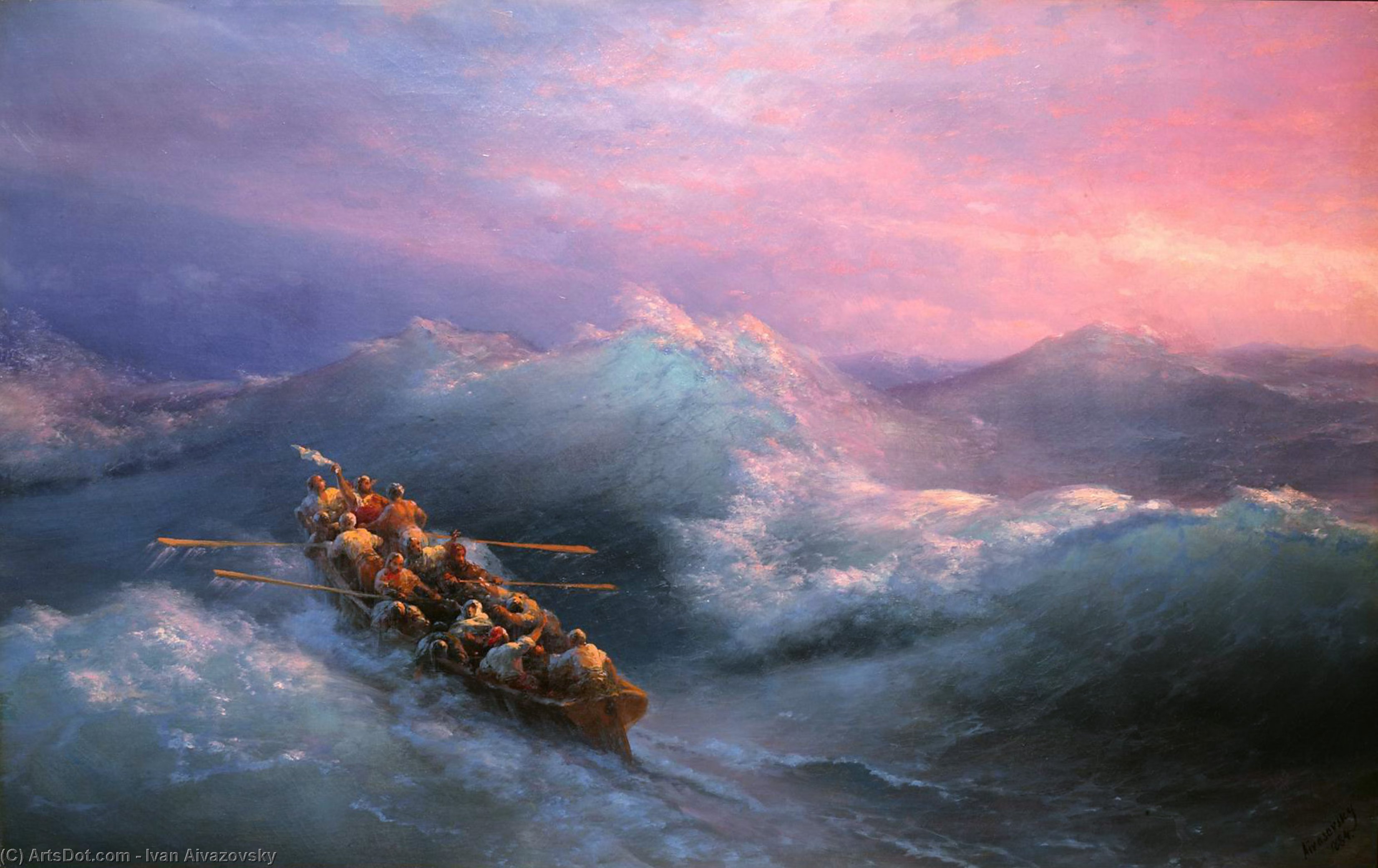 Wikioo.org - The Encyclopedia of Fine Arts - Painting, Artwork by Ivan Aivazovsky - The Shipwreck (8)