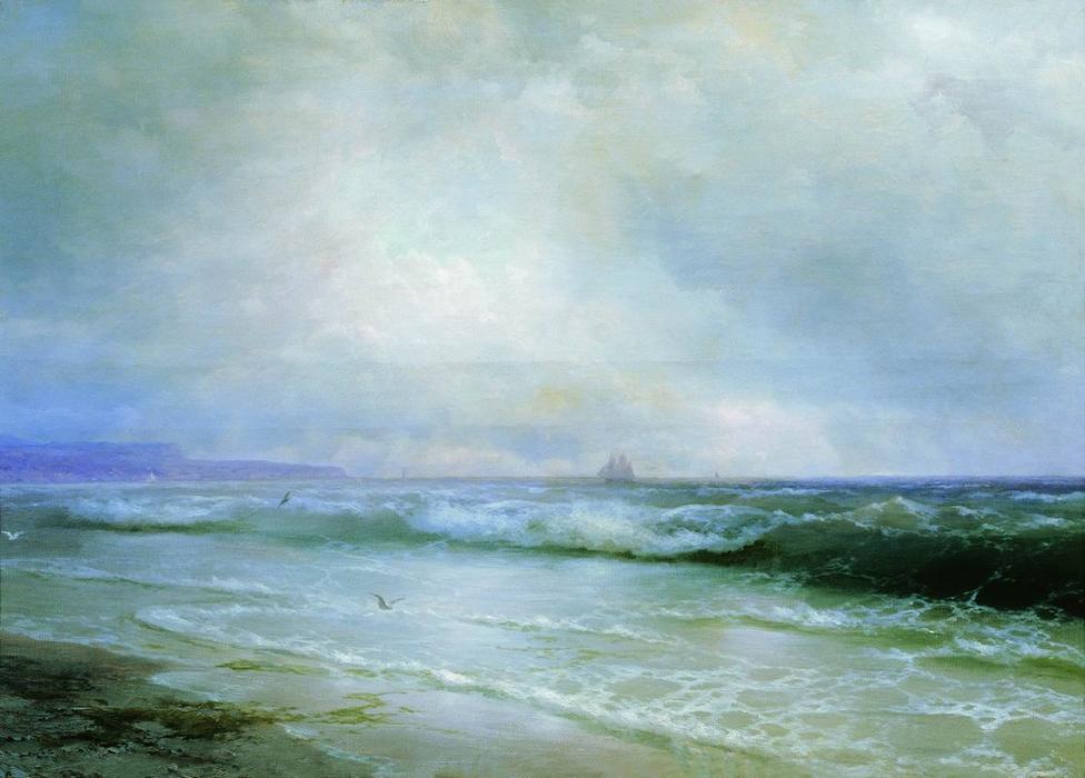 Wikioo.org - The Encyclopedia of Fine Arts - Painting, Artwork by Ivan Aivazovsky - Surf