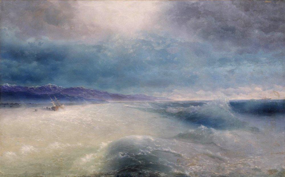 WikiOO.org - Encyclopedia of Fine Arts - Maľba, Artwork Ivan Aivazovsky - After the storm