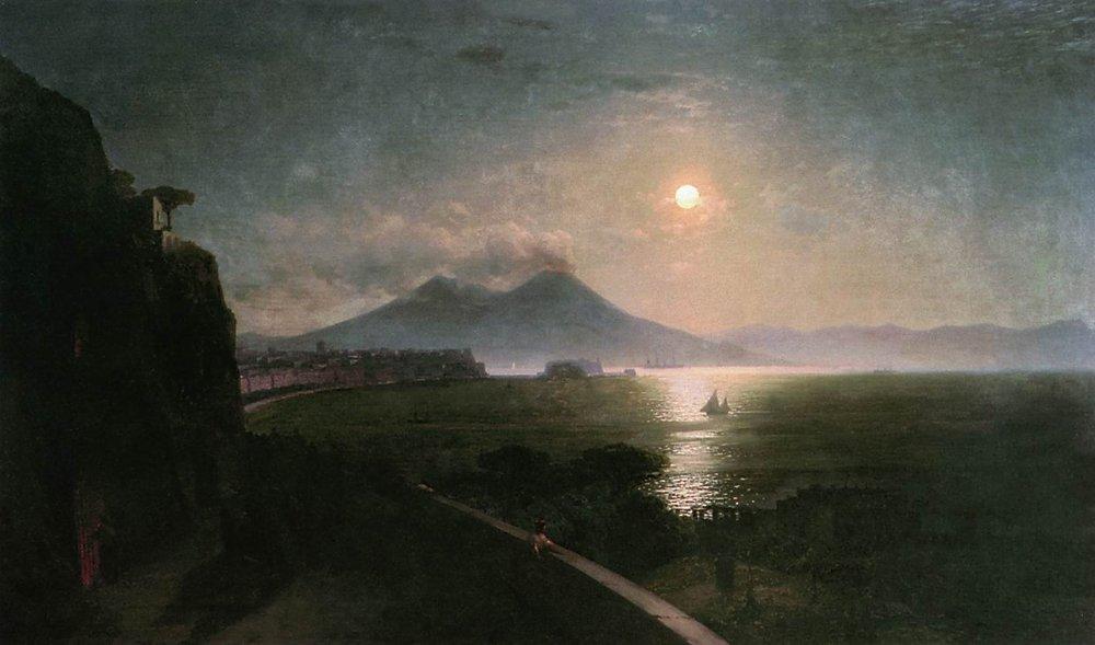WikiOO.org - Encyclopedia of Fine Arts - Maalaus, taideteos Ivan Aivazovsky - Vesuvius