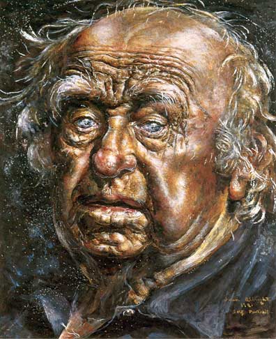 Wikioo.org - The Encyclopedia of Fine Arts - Painting, Artwork by Ivan Albright - SelfPortraitFace
