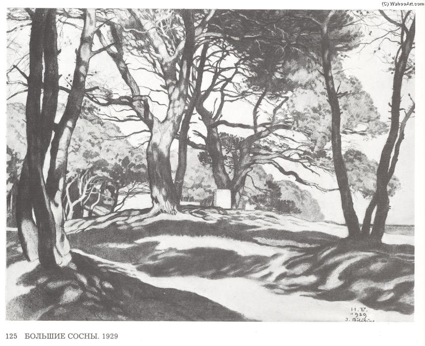 WikiOO.org - Енциклопедия за изящни изкуства - Живопис, Произведения на изкуството Ivan Yakovlevich Bilibin - Big Pine