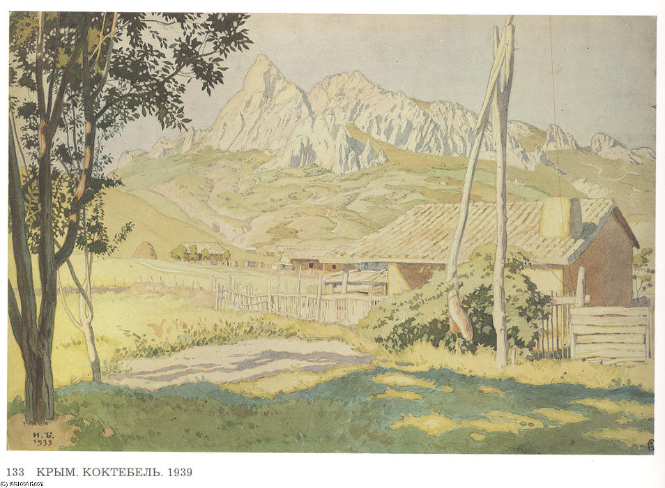 WikiOO.org - Güzel Sanatlar Ansiklopedisi - Resim, Resimler Ivan Yakovlevich Bilibin - Crimea. Koktebel