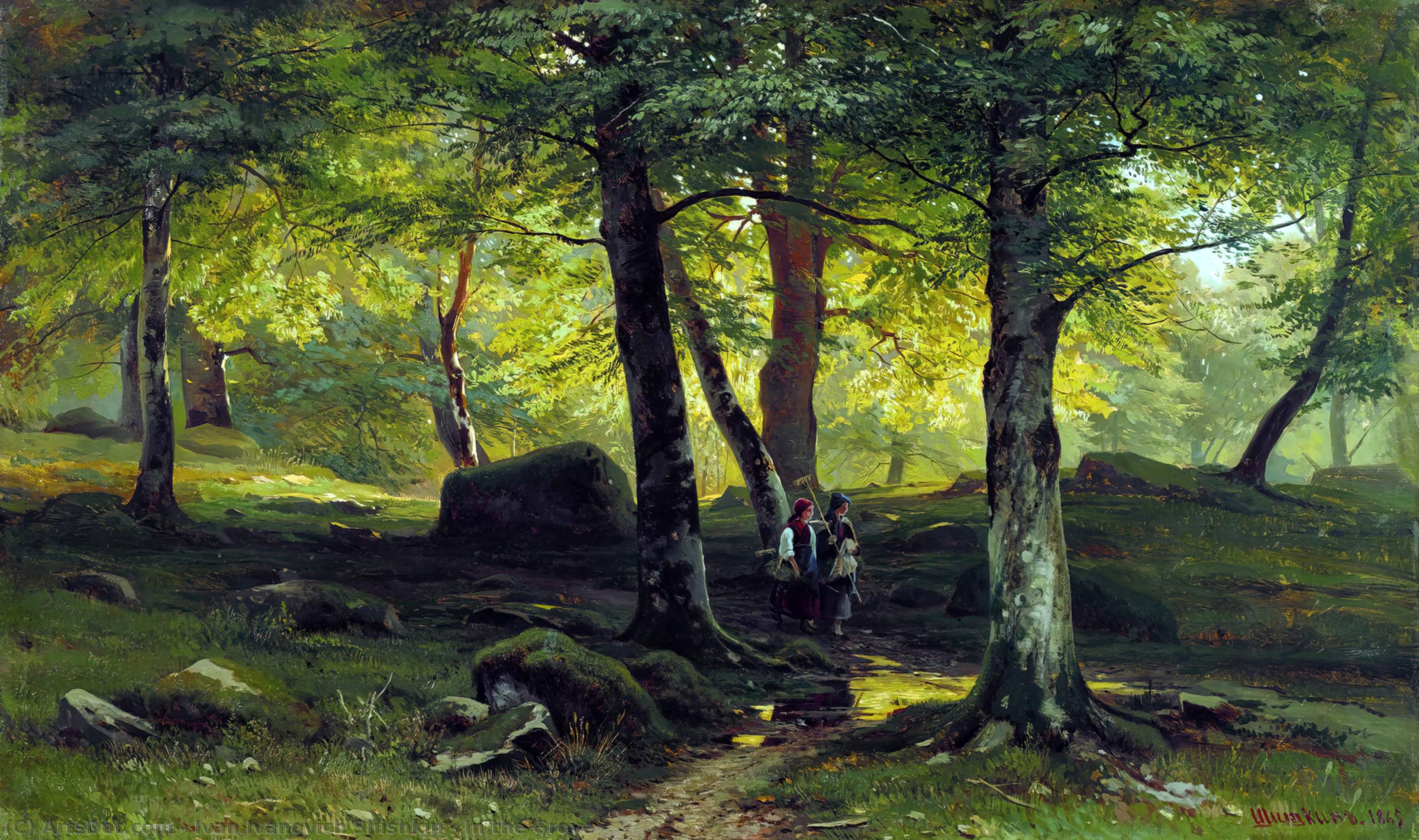 Wikioo.org - The Encyclopedia of Fine Arts - Painting, Artwork by Ivan Ivanovich Shishkin - In the Grove