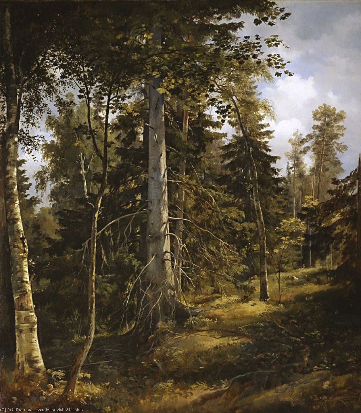 WikiOO.org - Encyclopedia of Fine Arts - Schilderen, Artwork Ivan Ivanovich Shishkin - Covert