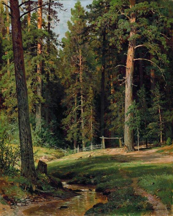 Wikioo.org - The Encyclopedia of Fine Arts - Painting, Artwork by Ivan Ivanovich Shishkin - Edge of the Forest