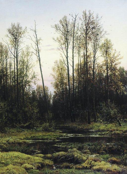 WikiOO.org - Encyclopedia of Fine Arts - Schilderen, Artwork Ivan Ivanovich Shishkin - Forest in spring