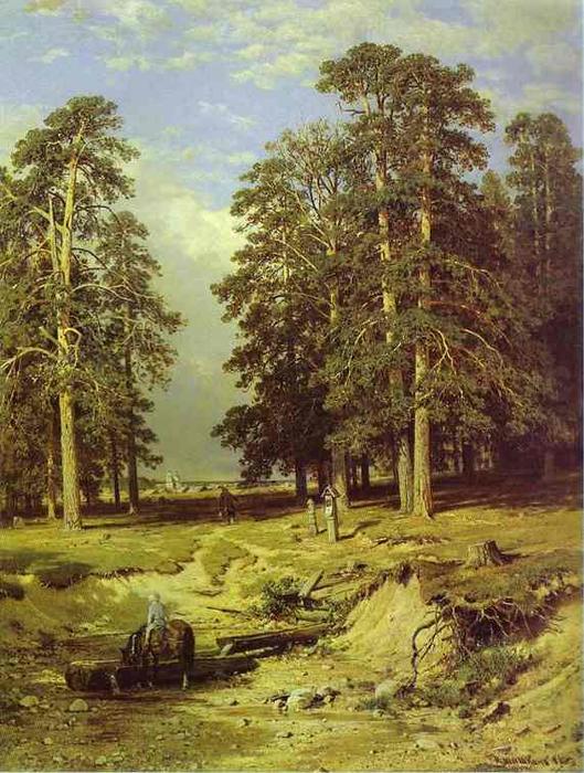 Wikioo.org - The Encyclopedia of Fine Arts - Painting, Artwork by Ivan Ivanovich Shishkin - Near Yelabuga