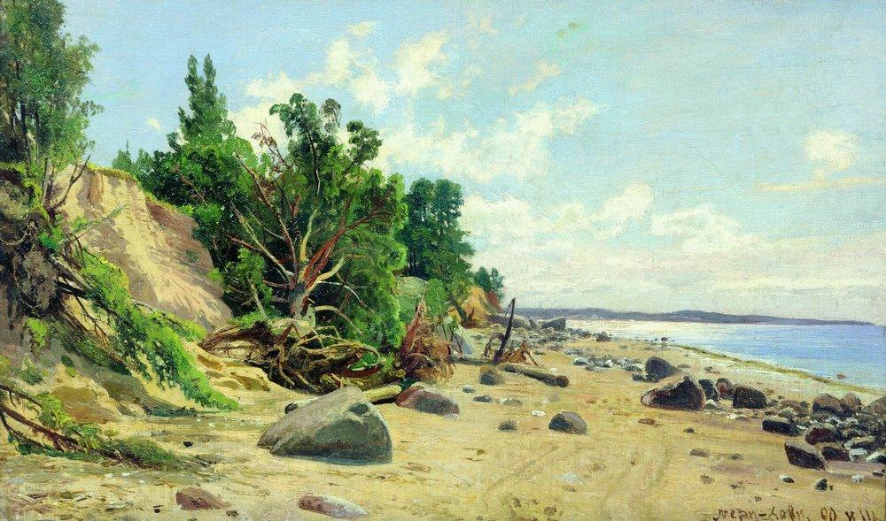 Wikioo.org - The Encyclopedia of Fine Arts - Painting, Artwork by Ivan Ivanovich Shishkin - Beach