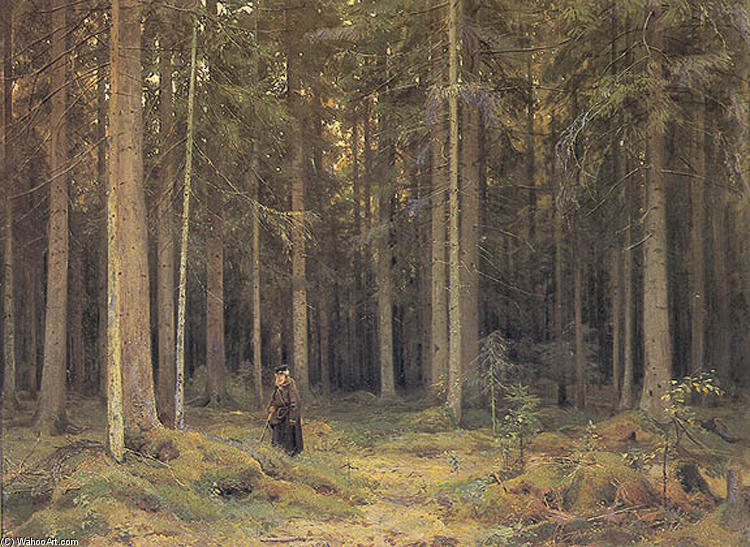 Wikioo.org – L'Enciclopedia delle Belle Arti - Pittura, Opere di Ivan Ivanovich Shishkin - Foresta della contessa Mordvinov