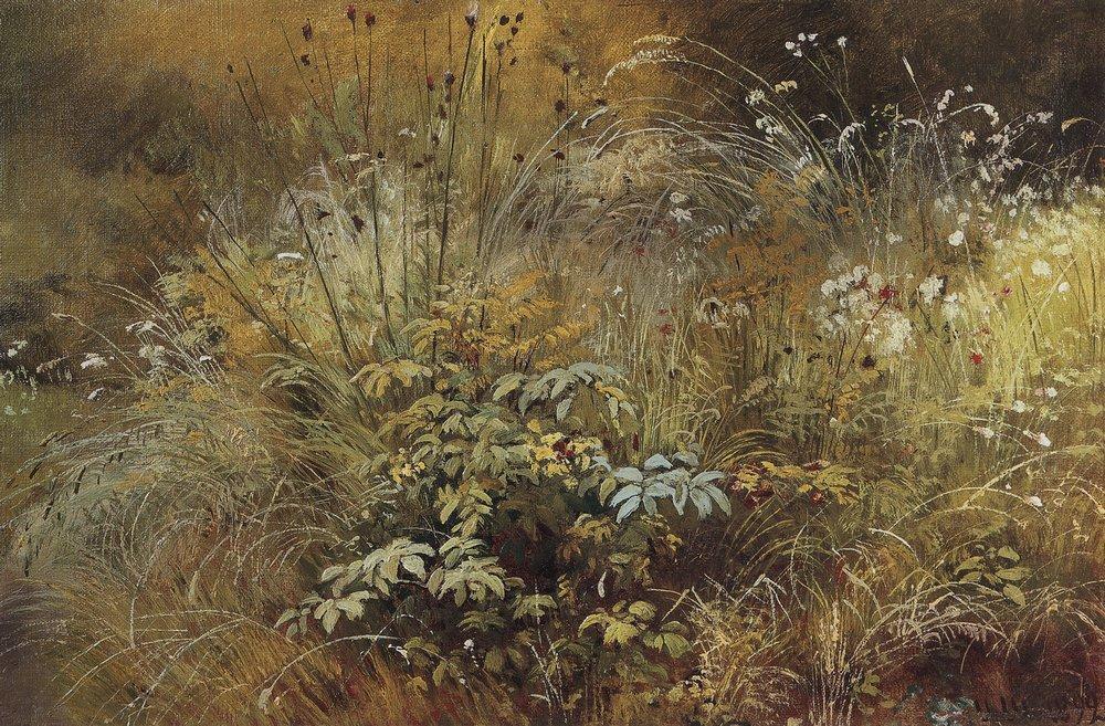 Wikioo.org - The Encyclopedia of Fine Arts - Painting, Artwork by Ivan Ivanovich Shishkin - Grass