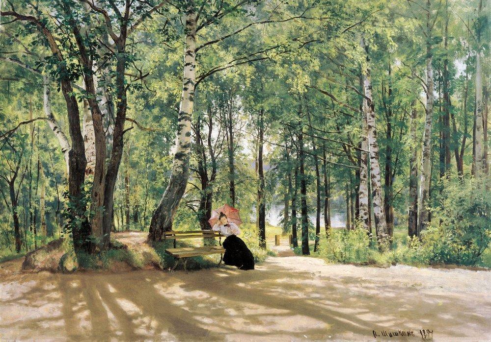 Wikioo.org - The Encyclopedia of Fine Arts - Painting, Artwork by Ivan Ivanovich Shishkin - At the Summer Cottage