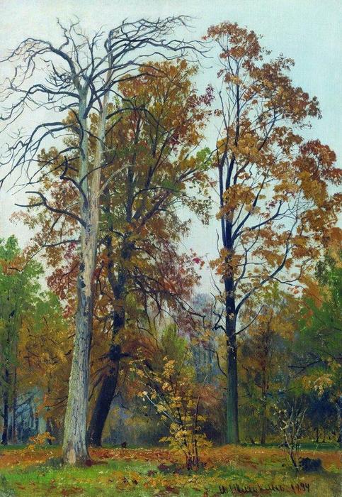 Wikioo.org - The Encyclopedia of Fine Arts - Painting, Artwork by Ivan Ivanovich Shishkin - Autumn