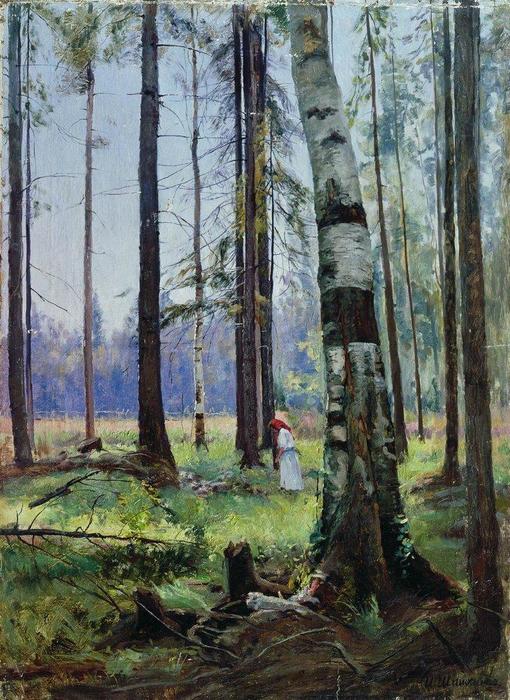 Wikoo.org - موسوعة الفنون الجميلة - اللوحة، العمل الفني Ivan Ivanovich Shishkin - Edge of the Forest (9)