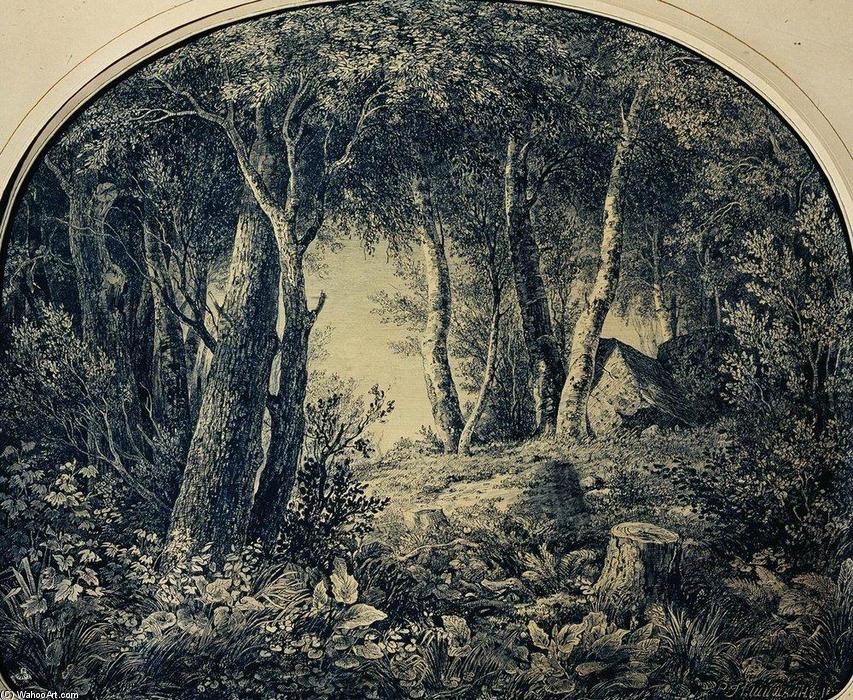 WikiOO.org - Encyclopedia of Fine Arts - Schilderen, Artwork Ivan Ivanovich Shishkin - Forest (11)
