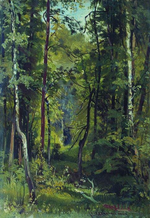 WikiOO.org - Encyclopedia of Fine Arts - Maľba, Artwork Ivan Ivanovich Shishkin - Forest (17)