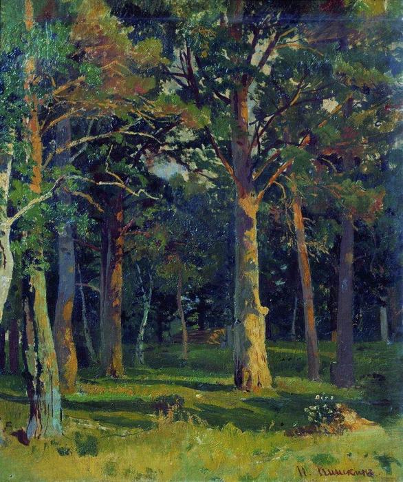 Wikioo.org - The Encyclopedia of Fine Arts - Painting, Artwork by Ivan Ivanovich Shishkin - Forest, pine
