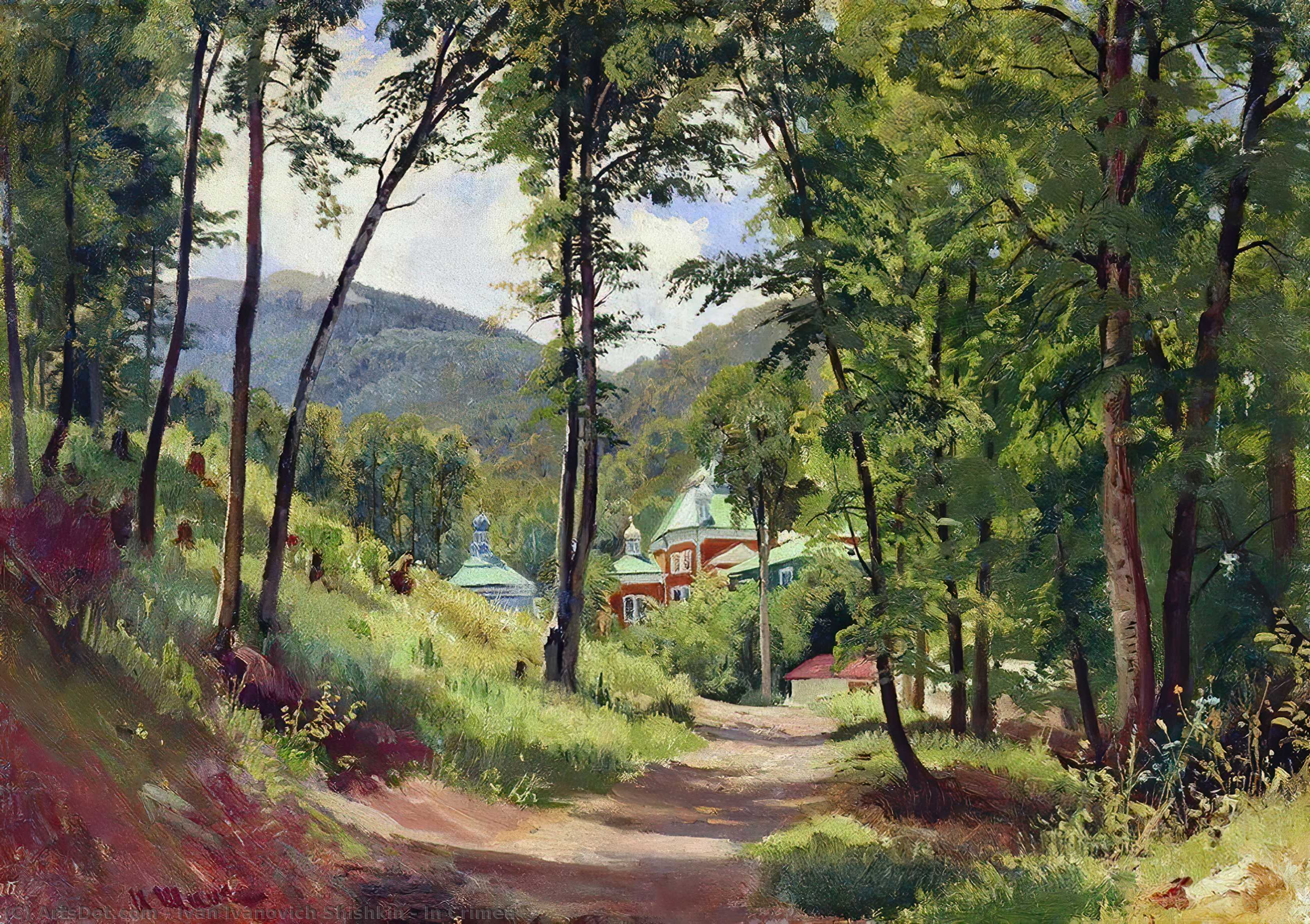 WikiOO.org - Encyclopedia of Fine Arts - Maleri, Artwork Ivan Ivanovich Shishkin - In Crimea