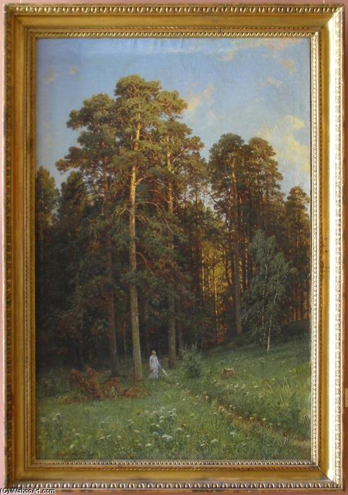 Wikioo.org – La Enciclopedia de las Bellas Artes - Pintura, Obras de arte de Ivan Ivanovich Shishkin - el borde a pino bosque