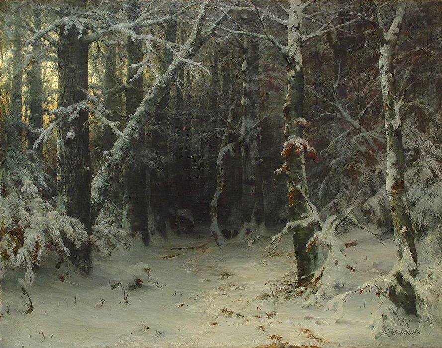 Wikioo.org - The Encyclopedia of Fine Arts - Painting, Artwork by Ivan Ivanovich Shishkin - Winter Forest