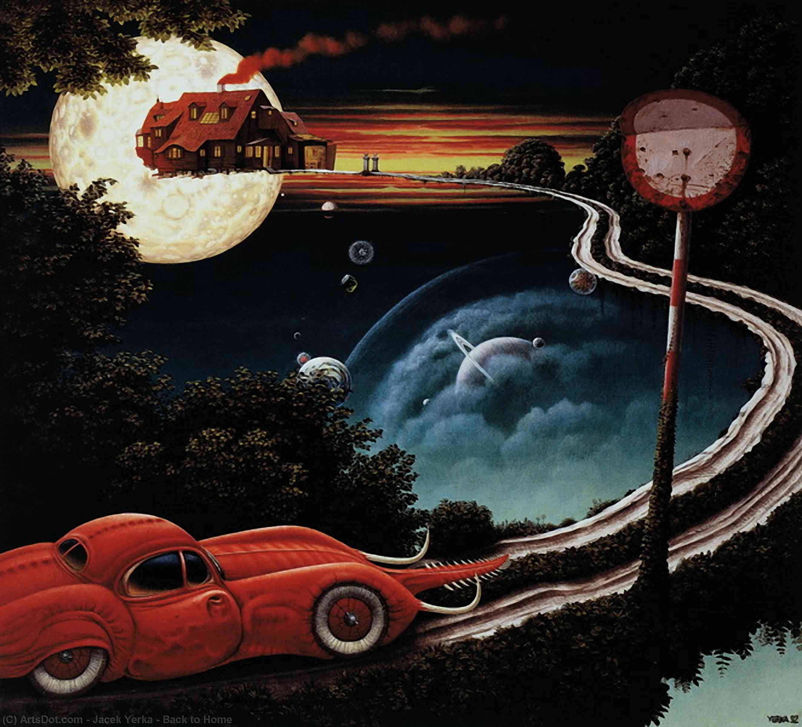 Wikioo.org - The Encyclopedia of Fine Arts - Painting, Artwork by Jacek Yerka - Back to Home