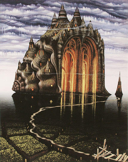 Wikioo.org - The Encyclopedia of Fine Arts - Painting, Artwork by Jacek Yerka - Cathedral