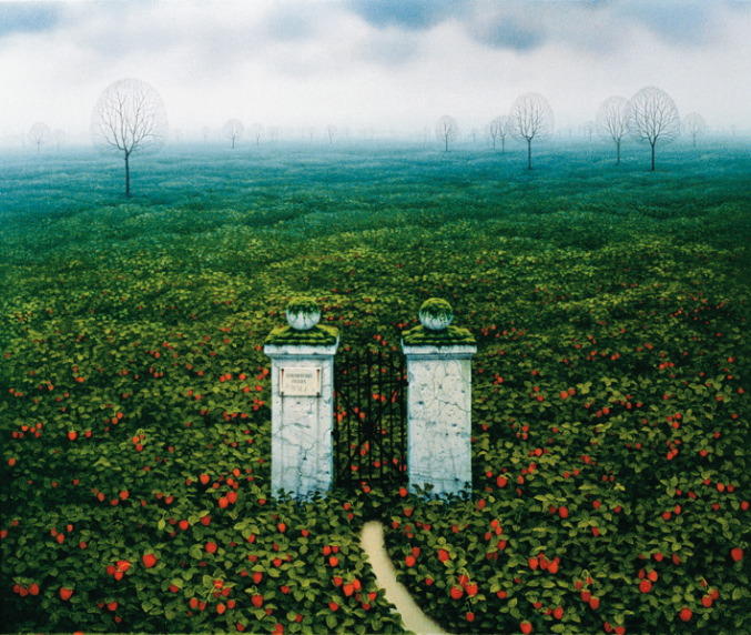 WikiOO.org - Енциклопедия за изящни изкуства - Живопис, Произведения на изкуството Jacek Yerka - Strawberry Fields