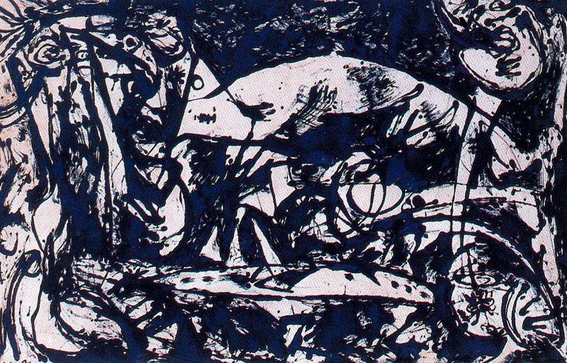 Wikoo.org - موسوعة الفنون الجميلة - اللوحة، العمل الفني Jackson Pollock - Number 14