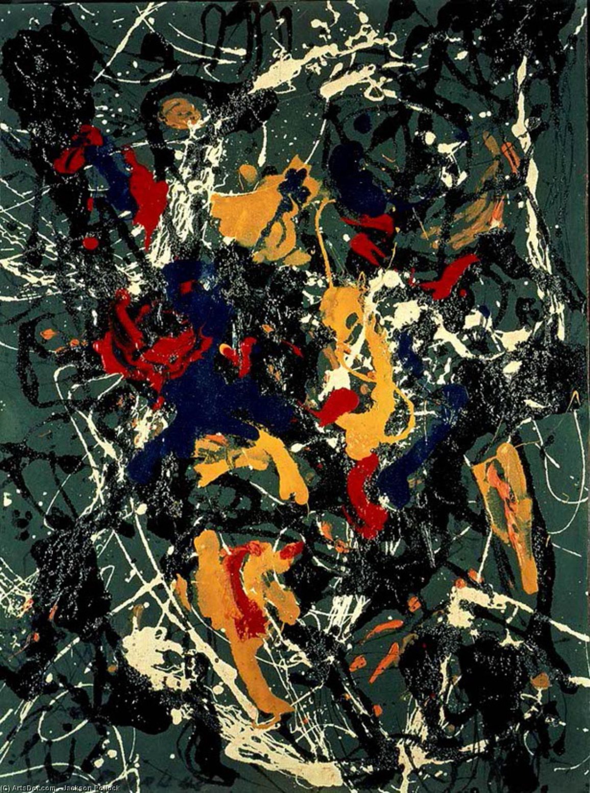 WikiOO.org – 美術百科全書 - 繪畫，作品 Jackson Pollock - 号 3