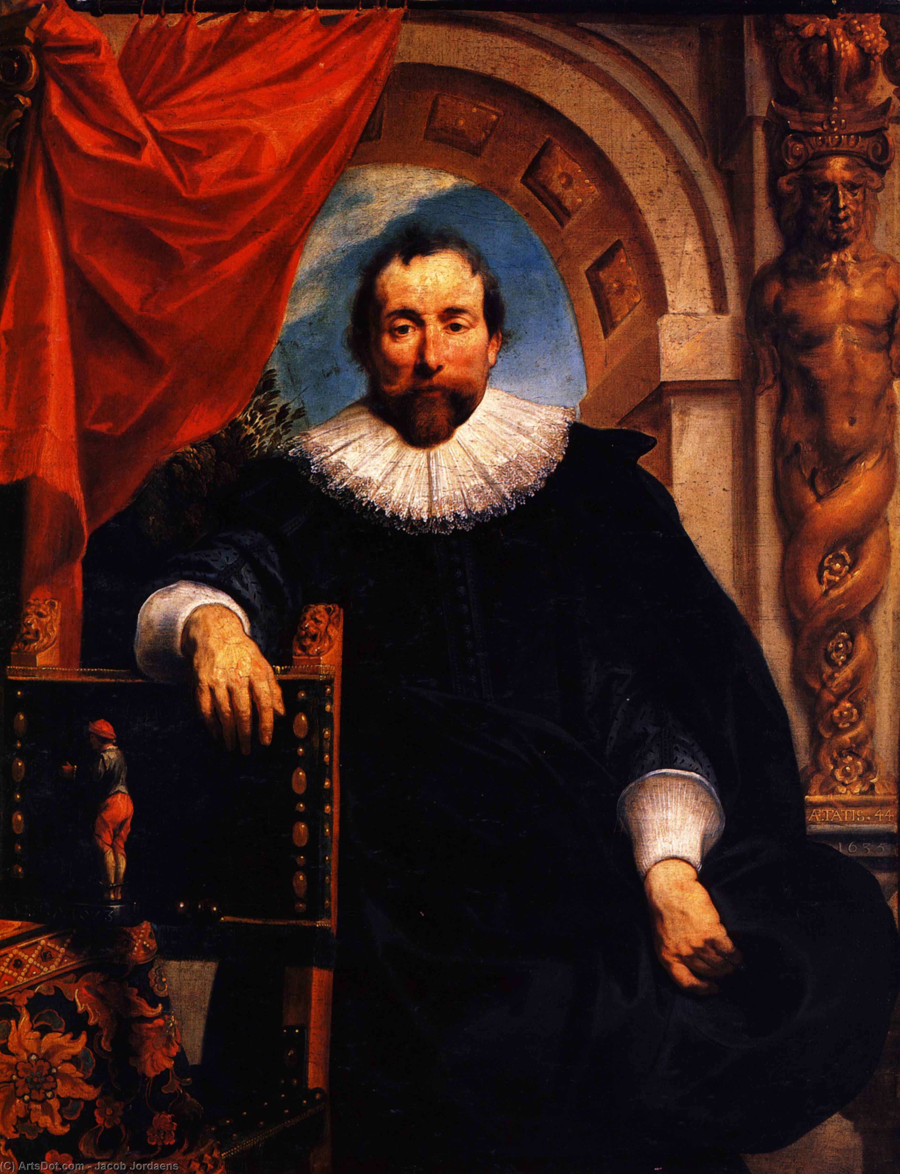 WikiOO.org - Encyclopedia of Fine Arts - Malba, Artwork Jacob Jordaens - Portrait of the Rogier Witer