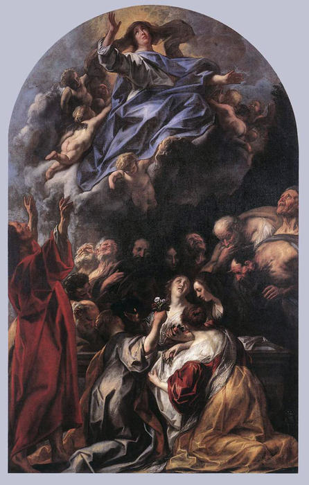 Wikioo.org - The Encyclopedia of Fine Arts - Painting, Artwork by Jacob Jordaens - The Assumption of the Virgin