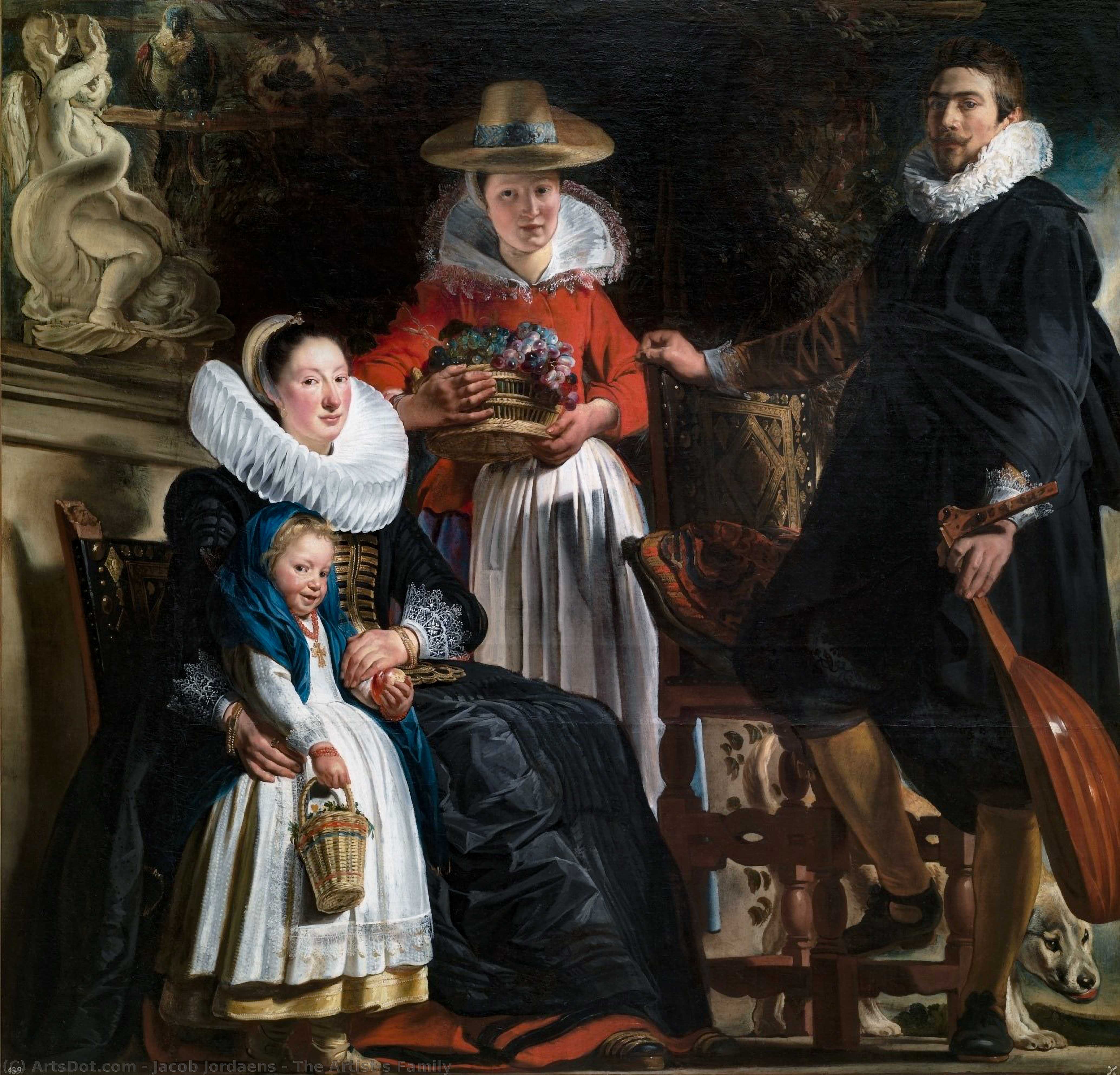WikiOO.org - Enciklopedija dailės - Tapyba, meno kuriniai Jacob Jordaens - The Artist's Family
