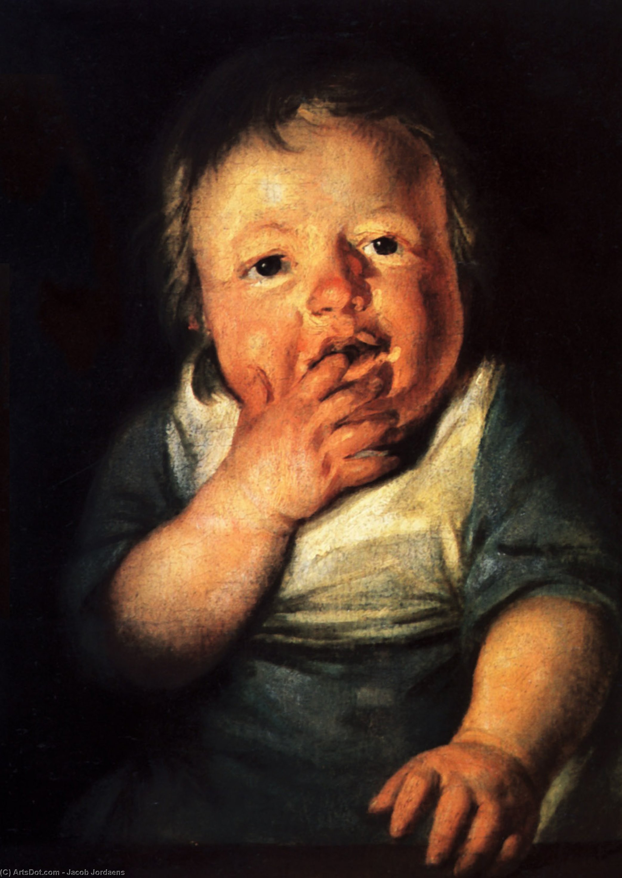 Wikioo.org - The Encyclopedia of Fine Arts - Painting, Artwork by Jacob Jordaens - Study of little child