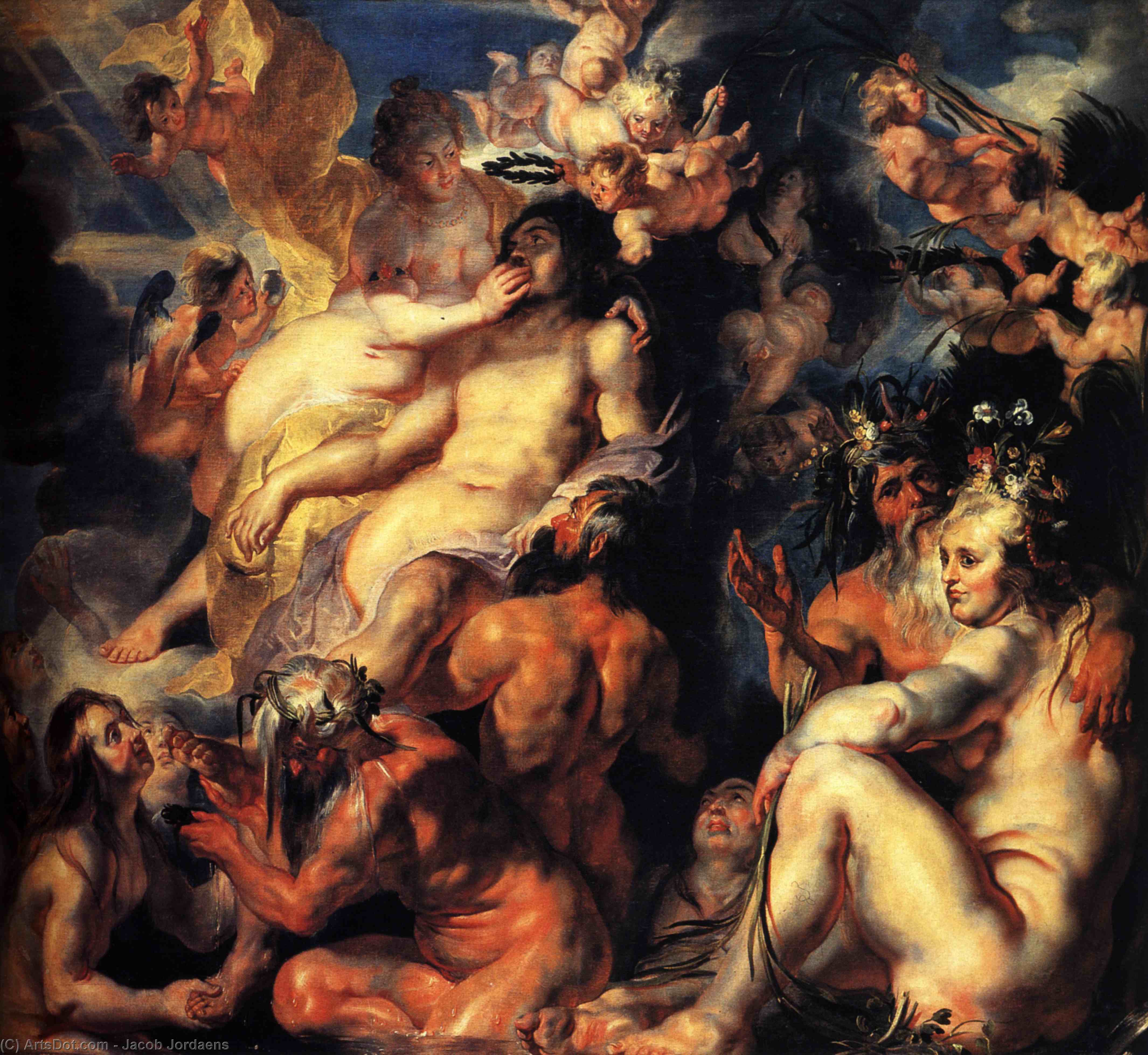 WikiOO.org - Encyclopedia of Fine Arts - Maleri, Artwork Jacob Jordaens - The mission of St. Peter