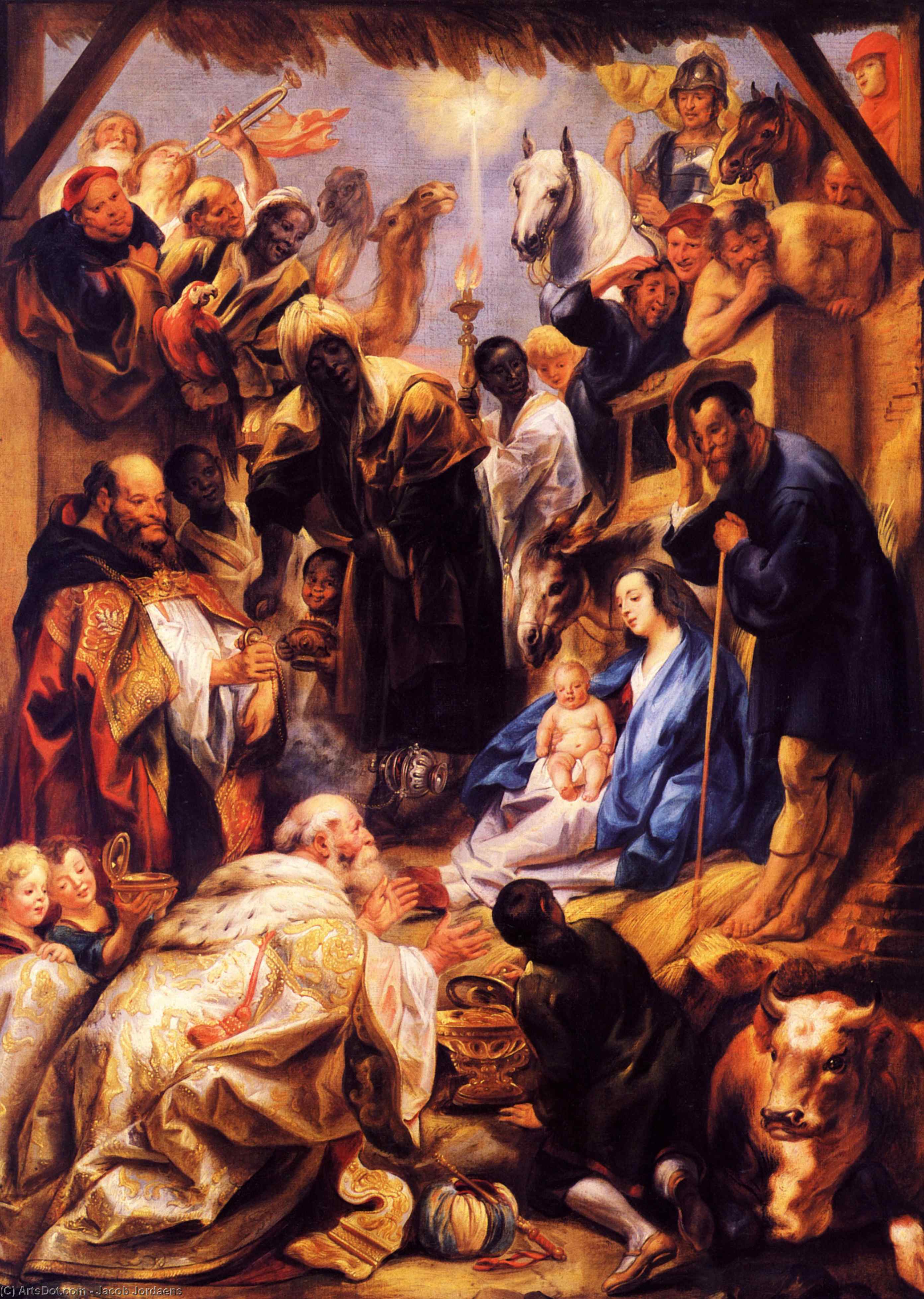 Wikioo.org - The Encyclopedia of Fine Arts - Painting, Artwork by Jacob Jordaens - Adoration of the Magi