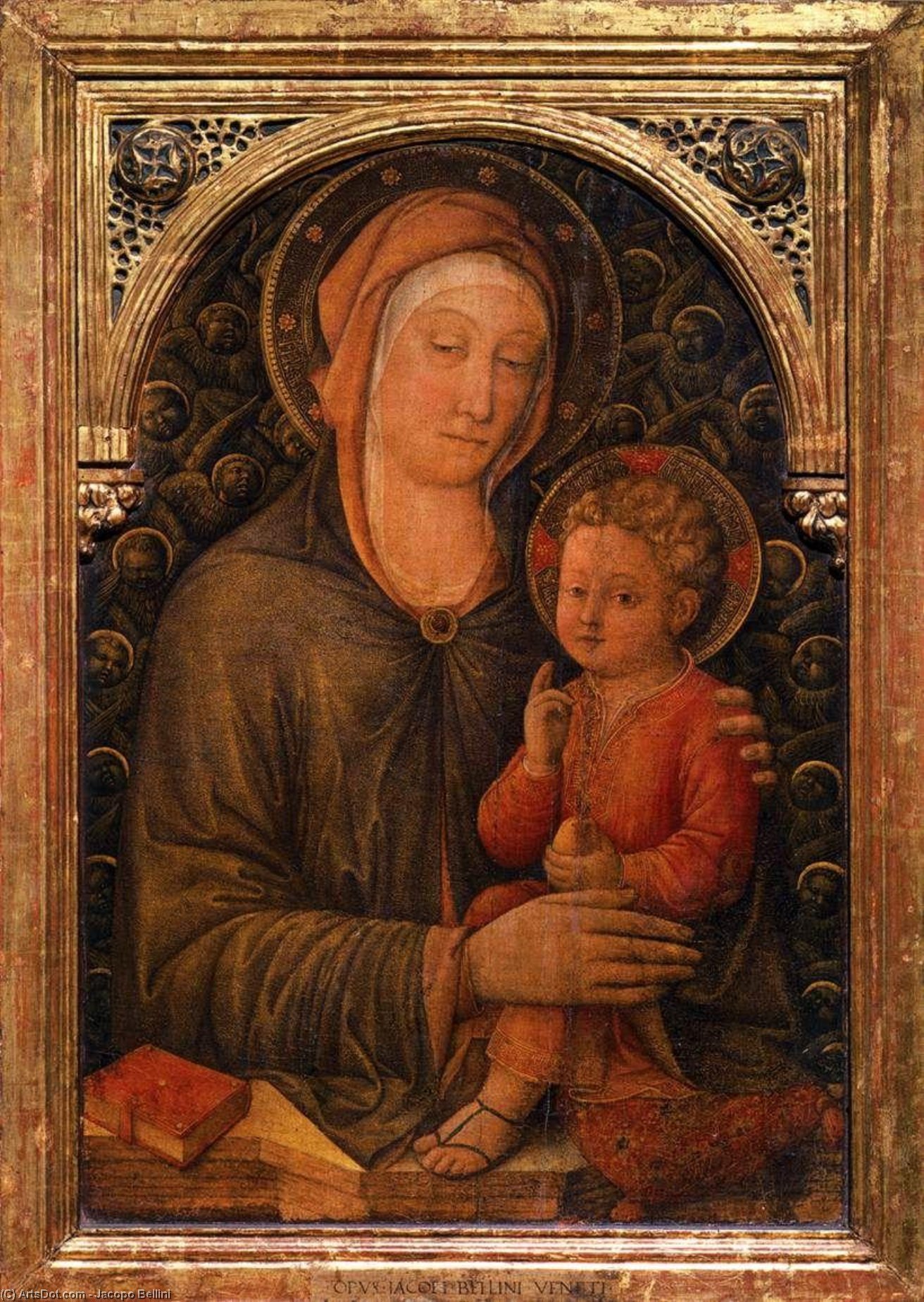 Wikioo.org - The Encyclopedia of Fine Arts - Painting, Artwork by Jacopo Bellini - Virgin with Child