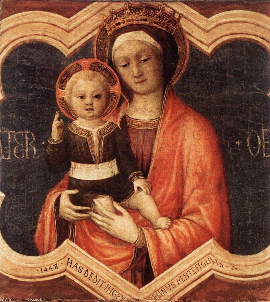 Wikioo.org - The Encyclopedia of Fine Arts - Painting, Artwork by Jacopo Bellini - Madonna and Child