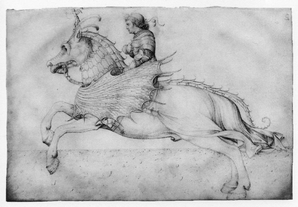 Wikioo.org - สารานุกรมวิจิตรศิลป์ - จิตรกรรม Jacopo Bellini - Ross and rider