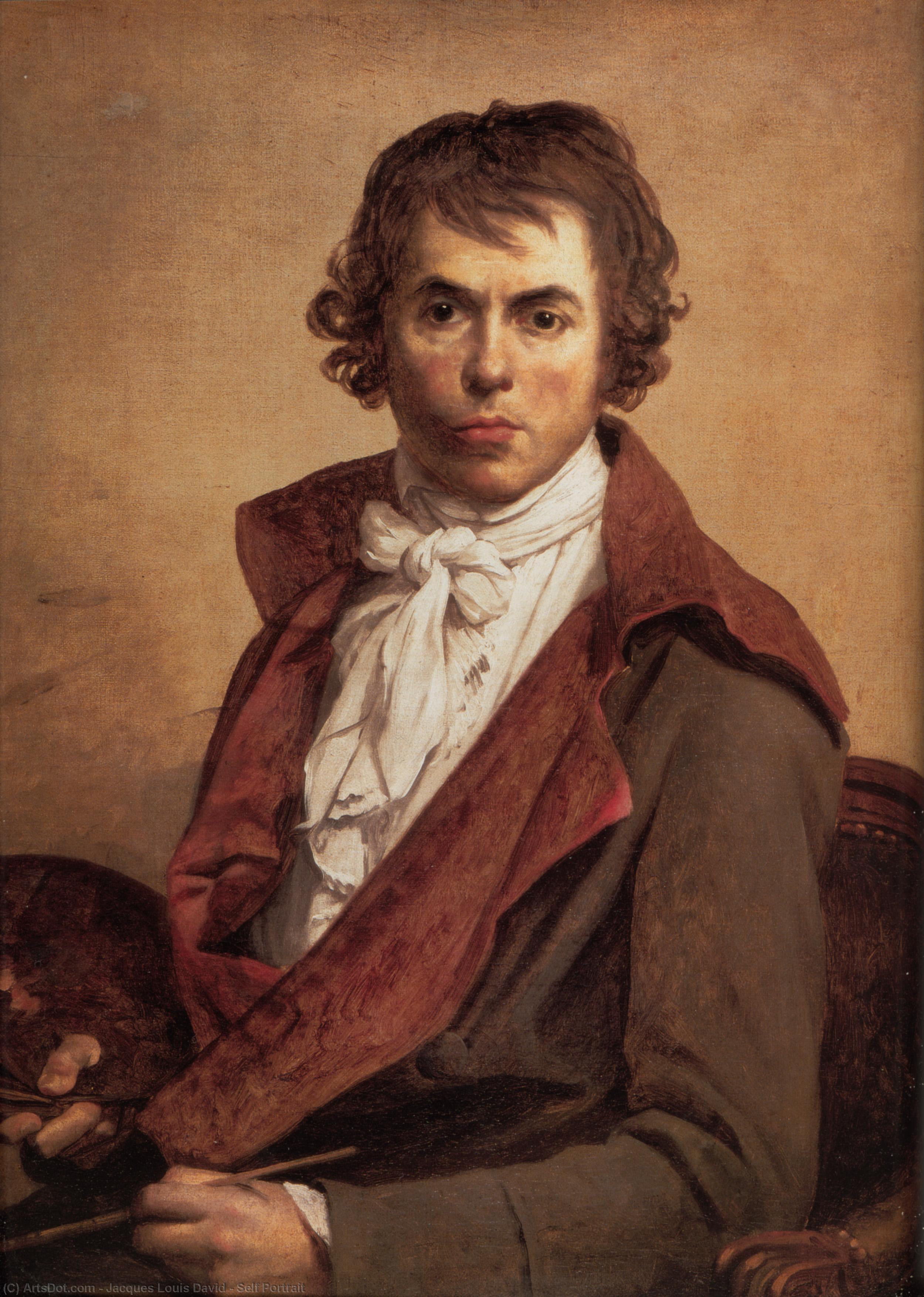 Wikioo.org - สารานุกรมวิจิตรศิลป์ - จิตรกรรม Jacques Louis David - Self Portrait