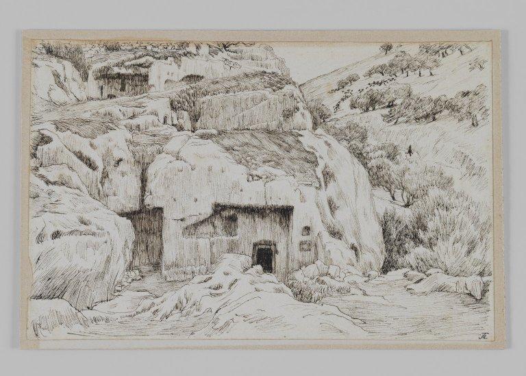 WikiOO.org - Güzel Sanatlar Ansiklopedisi - Resim, Resimler James Jacques Joseph Tissot - Tombs In the Valley of Hinnom