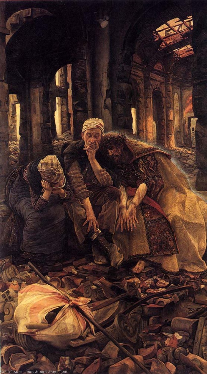 Wikioo.org - The Encyclopedia of Fine Arts - Painting, Artwork by James Jacques Joseph Tissot - The Ruins (Inner Voices)
