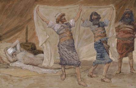 WikiOO.org - دایره المعارف هنرهای زیبا - نقاشی، آثار هنری James Jacques Joseph Tissot - Noah's Drunkenness
