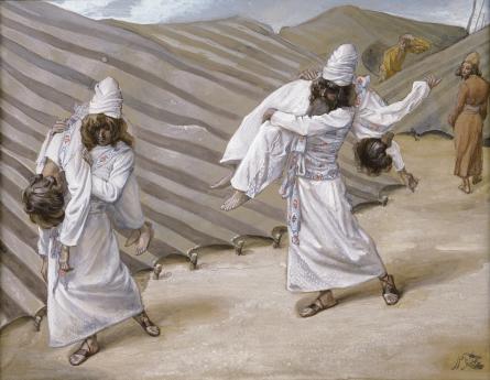 WikiOO.org - Encyclopedia of Fine Arts - Lukisan, Artwork James Jacques Joseph Tissot - The Dead Bodies Carried Away