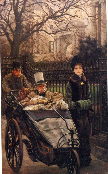 WikiOO.org - 백과 사전 - 회화, 삽화 James Jacques Joseph Tissot - The Warrior's Daughter, or The Convalescent