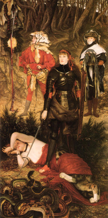 WikiOO.org - Encyclopedia of Fine Arts - Maľba, Artwork James Jacques Joseph Tissot - Triumph of the Will the Challenge