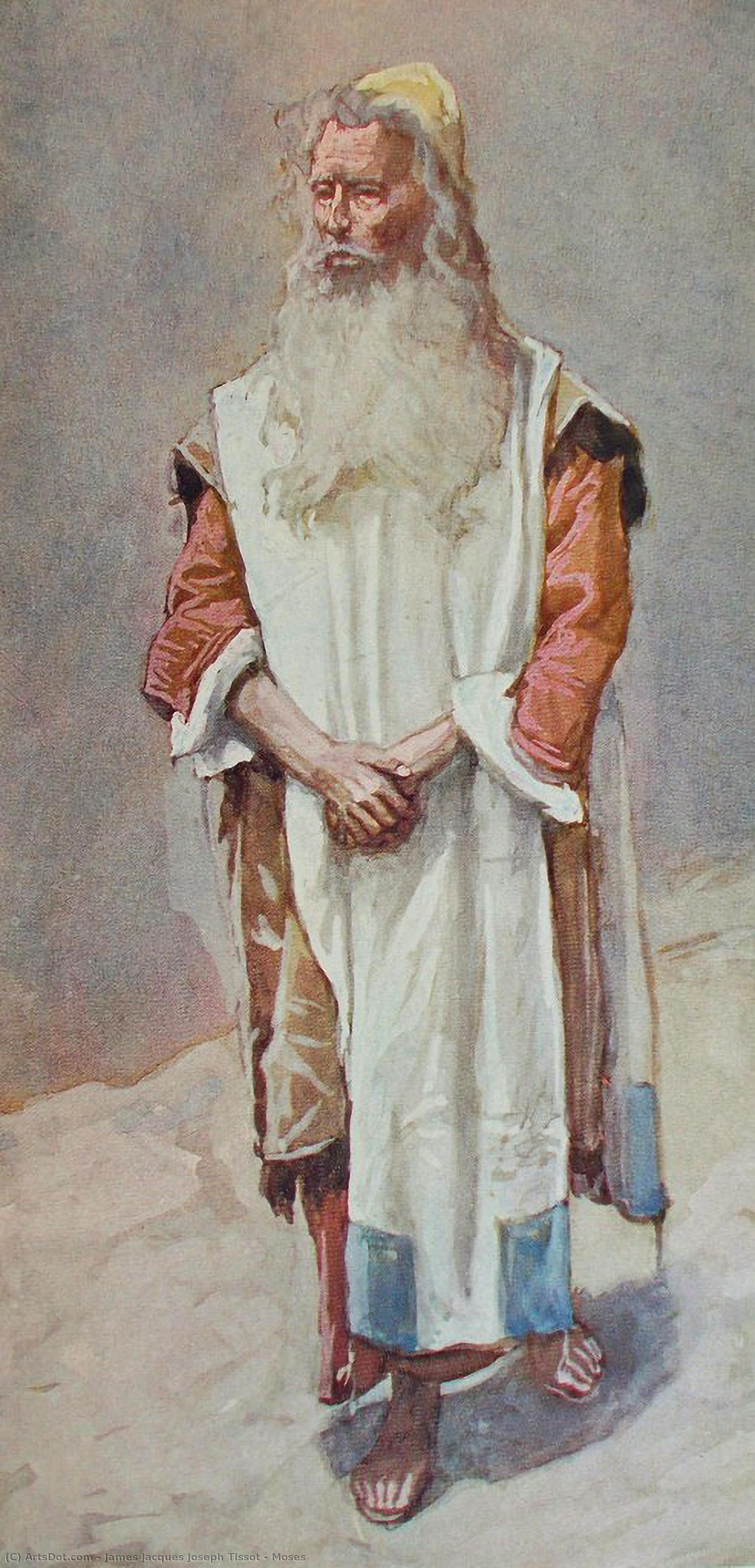 WikiOO.org - Encyclopedia of Fine Arts - Lukisan, Artwork James Jacques Joseph Tissot - Moses