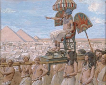 WikiOO.org - Encyclopedia of Fine Arts - Lukisan, Artwork James Jacques Joseph Tissot - Pharaoh Notes the Importance of the Jewish People