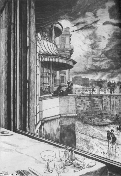 WikiOO.org - Енциклопедія образотворчого мистецтва - Живопис, Картини
 James Jacques Joseph Tissot - Trafalgar Tavern